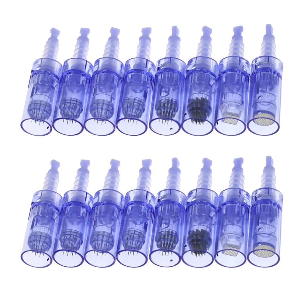 10pcs/20pcs/30pcs/ lot Electric Micro Cartridges Derma Pen Needles Bayonet 9 12 36 42 pin Nano Cartridge For Ultima A6 Dr.Pen Microneedle Pen,Blue,3D Nano