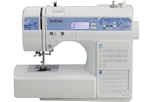 Brother CS7205 Computerized Machine, 150 Built Stitches, 1 Font, Wide Table, 11 Sewing Feet, White