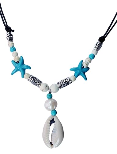 Amazoncom Exoticdream Furcali Cowrie Starfish Necklace