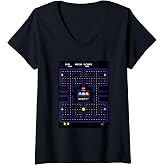Women's 【PAC-MAN】PAC-MAN Classic 052 V-Neck T-Shirt
