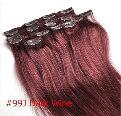 Clip En Extensiones De Cabello Humano 100 Remy 99 Oscuro