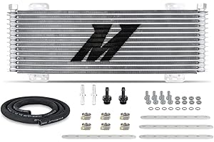 Mishimoto Universal Fit Transmission Cooler, 13-Row Stacked Plate, 22.85" X 7.10” X 1.25” Core