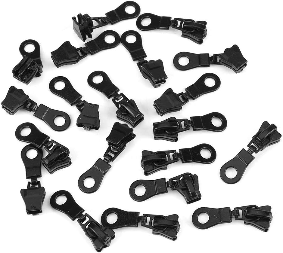 20pcs Zipper Sliders Replacement Metal Alloy Size 5 Zip Fastener