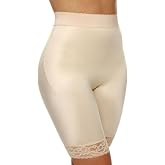 Rago 518 High Waist Leg Shaper | Made in USA| Size XS-14X| Light Control | No-Roll Lace Hem