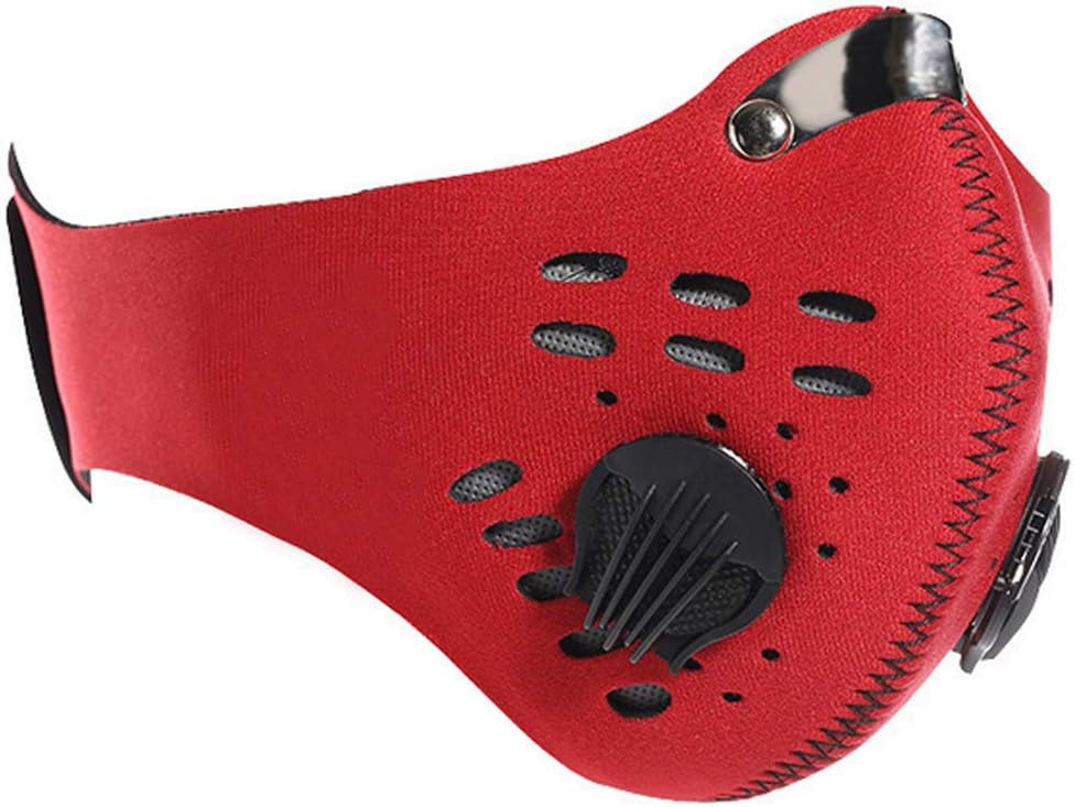 EZYoutdoor Half Face Mask Reusable Activated Carbon Dustproof Respirator Safety Mask Respirator Activated Carbon Anti Cold Sports Mask Filter Mouth-Muffle Mask