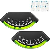 2 Pack Level Gauge for RV, 0-45&deg;Rv Level Bubble, Trailer, Car Inclinometer Gauge, Camper Level GaugeTrailer Leveling,for Tractor Trailer RV Offroad Accessories Equipped with 4 Pieces of Adhesive
