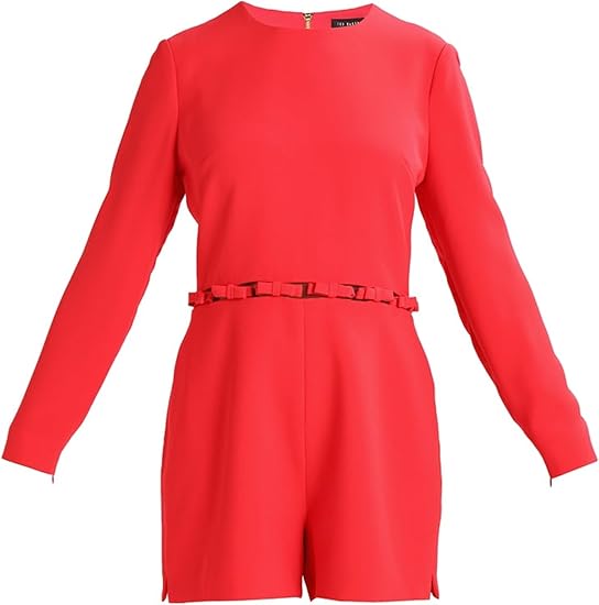 ted baker red floral jumpsuit