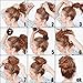 QY 3PCS Hair Mesh Chignon Donut To Make Hair Bun Best Age Reducing Solution, Small Medium And Large Size, Light Beige Color