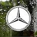 Platinum Stuff Mercedes-Benz Logo Sticker Decal for Car Window, Bumper, Laptop, Skateboard, Wall, ETC. (3