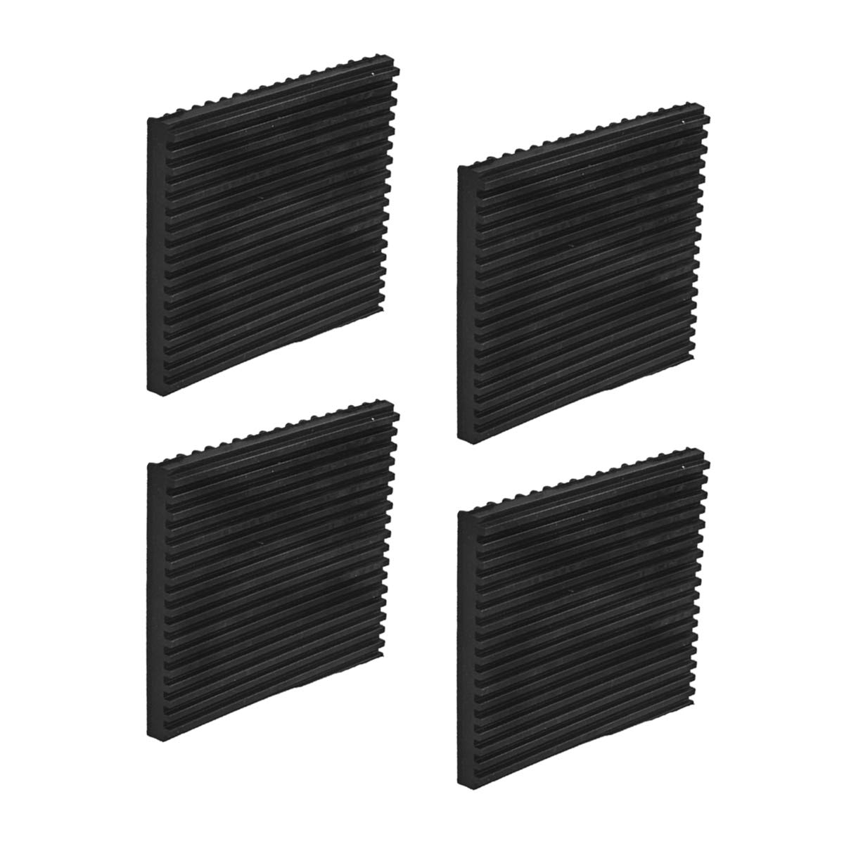 Air Jade 4 Pack Heavy Duty Rubber Anti Vibration Pads for HVAC, Washers, Compressors, Treadmills, Air Conditioner, 4" x 4" x 3/8"