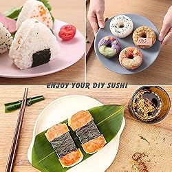 AYCCNH 4 Pack Sushi Maker Kit, Non Stick Musubi