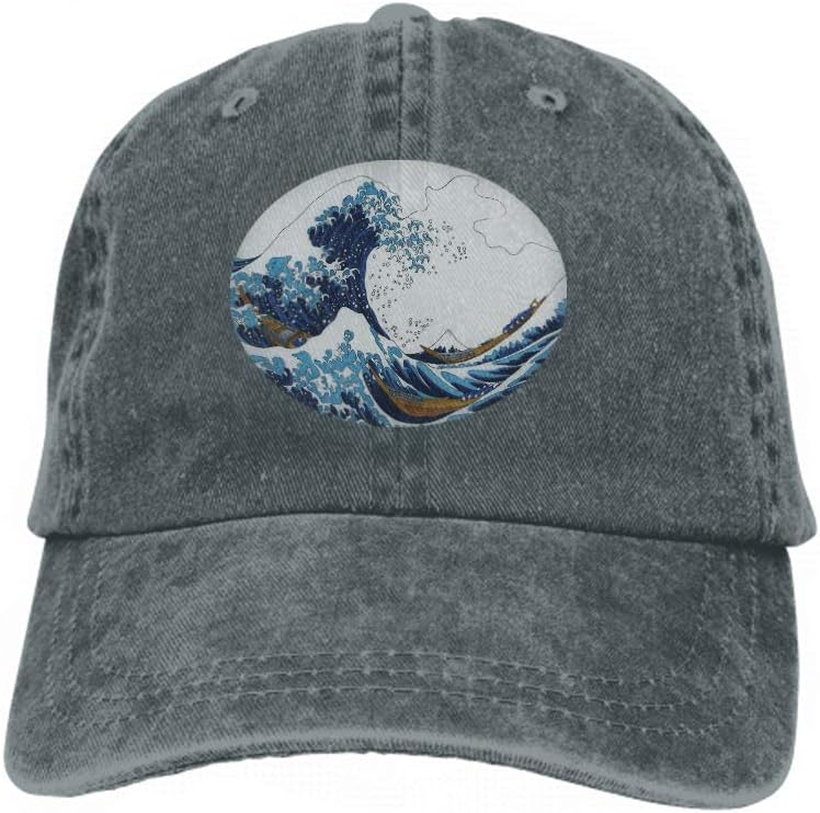 Xunulyn Unisex Mesh Hat Adult Baseball Caps Sunshade Hat Snapback Cap Hokusai s Great Wave Kanagawa Adult Coloring Page Hokusai s Great Wave Kanagawa Adult Coloring Page