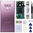 Perzework Rear Back Glass Replacement for Samsung Galaxy Note 9 with Reparing Toolkit and Pre-Installed Adhesive (Lavender Purple)