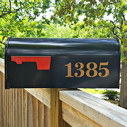 Classic Style Die Cut Vinyl Numbers (3 inch, Metallic Copper)