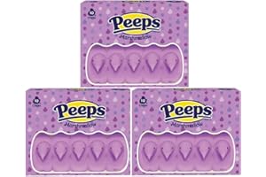 HUBZ PEEPS Easter Marshmallow Chicks, Variety Pack, 10 Count (Assorted Flavors & Colors) (3 count, Purple Chicks Marshmallow)