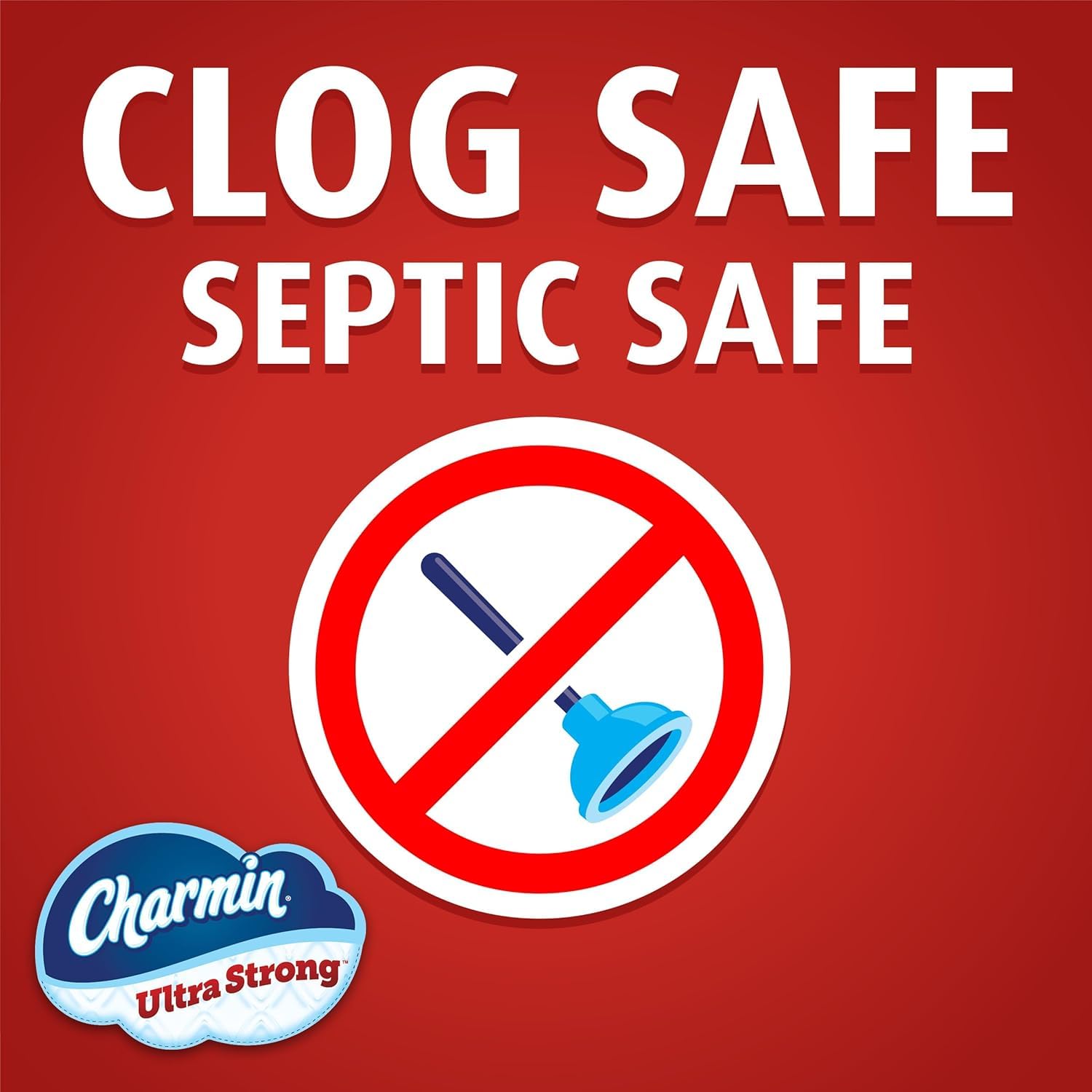 Charmin Ultra Strong Clean Touch Toilet Paper, 24 Family Mega Rolls = 120 Regular Rolls