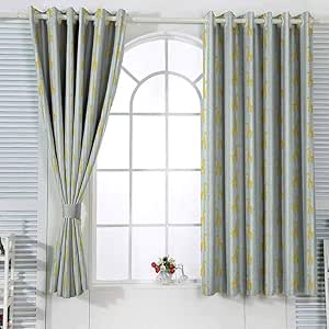 Cortinas opacas con diseño de jirafa, rayas verticales, estilo