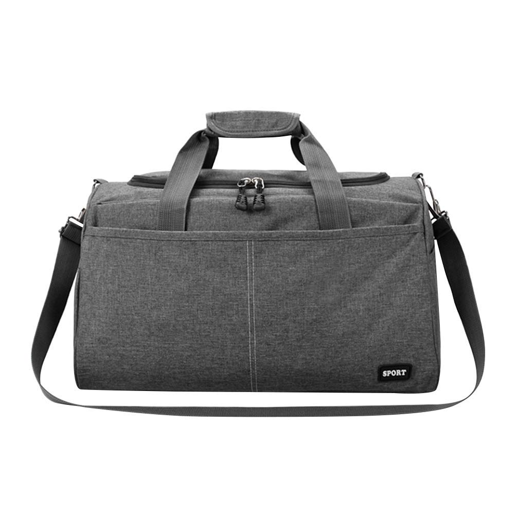 Holdall Weekend Bag Waterproof Nylon Messenger Duffel Bag Large Training Handbag Travel Overnight Weekend Shoulder Tote Bag 35L Lightweight Foldable Top-Handle Bag Camping Holiday for Women Men