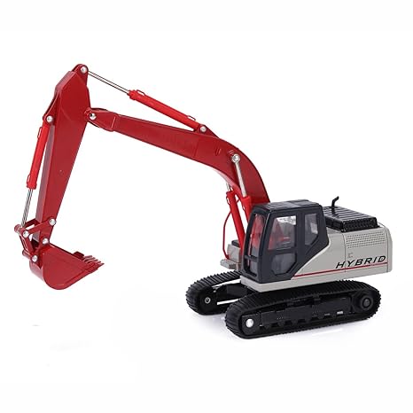 red excavator toy