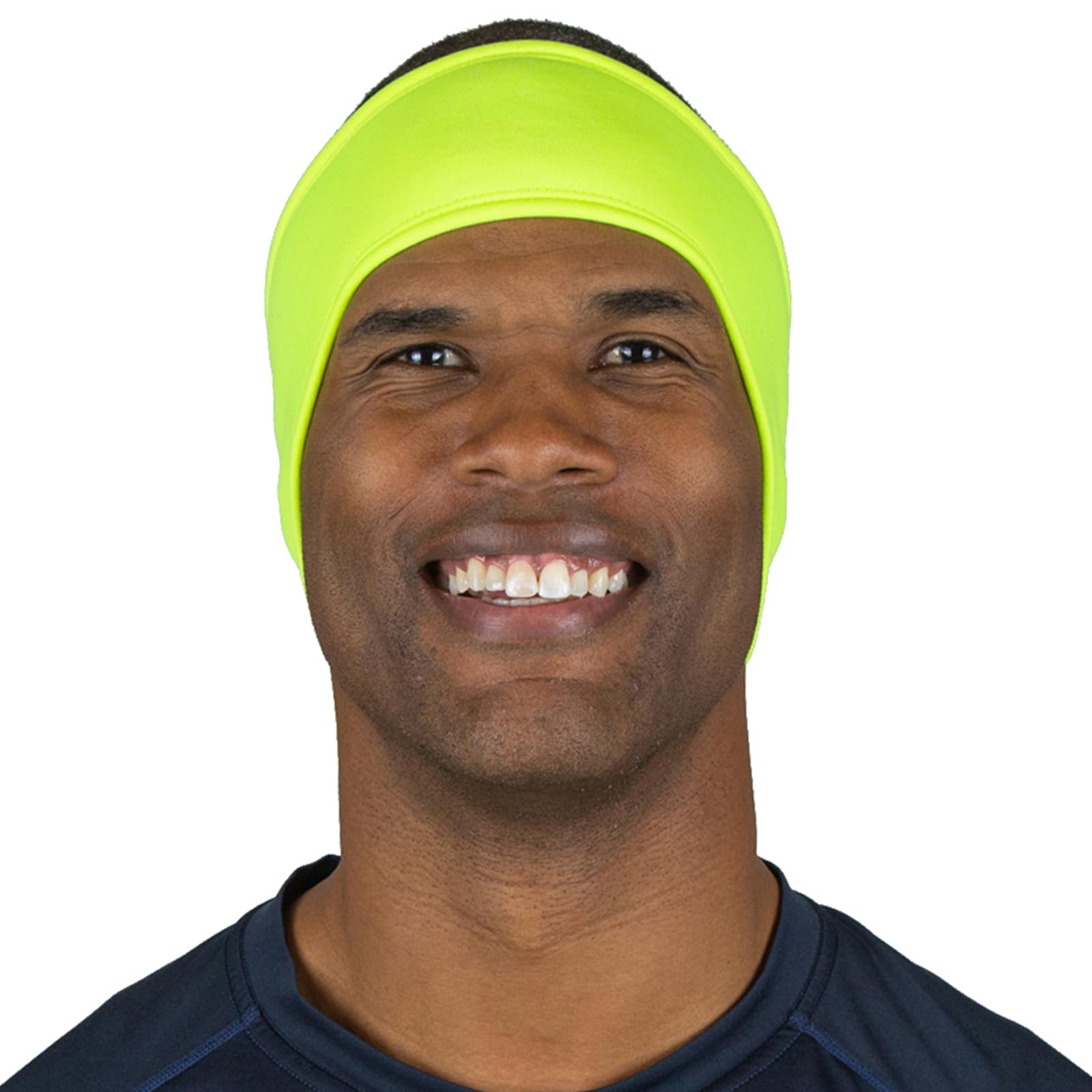 TrailHeads Tempo Running Headband | Ear Protection | Moisture Wicking Headband - hi-vis