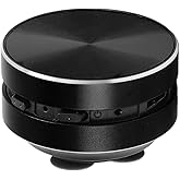 YUEHISY BT Bone Conduction Speaker, Portable Wireless Speaker with Stereo Bass Sound, Built in Microphone, FM Radio, Suction Cup, for Bathroom Outdoor Travel (Black)