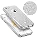 ESR iPhone 5S Case, iPhone SE Case, iPhone 5 Case,Glitter Sparkle Bling Case [Three Layer] for Girls Women [Shock-Absorption] for iPhone 5S/SE/5 (Silver)