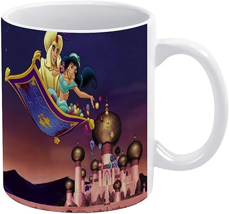 Amazon Co Jp アラジン ジーニーマグカップ コーヒーカップ コップ プリント 個性 使いやすい 容量0 33lタイプ おしゃれ 耐熱 繰り返し使用可能 仕事用 贈り物 ギフト食器 グッズ 通販 ホーム キッチン