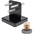vikofan 6x6 Post Base for Concrete: 2-Pack, Concealed Design, 1-Inch Standoff, Deck Post Base Bracket for Pergola, Porch, Gazebo – Black