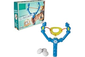 Perfect Life Ideas Indoor Snowball Slingshot Indoor - Sling Shot for Kids - Boy Gifts Slingshot Toy with 3 Plush Soft Fake Snow Balls. Sling Shots Launches Up to 30 Feet Away Fun Things to Play with