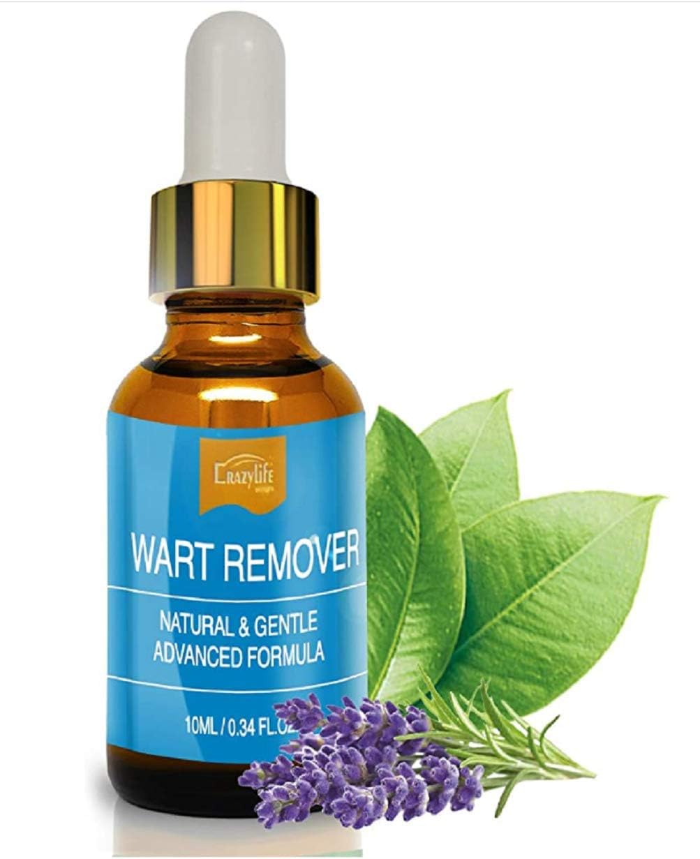 Wart Remover Liquid Rapidly Eliminates Both Plantar and Common Warts, Papillomas, Skin Tags with no Harm and Irritation | Advanced Natural Formula | Effective Painless Wart Removal Treatment (10ml)