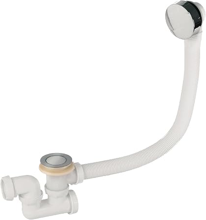 Wirquin Sp5603 Vidage De Baignoire A Cable Avec Siphon Chrome Amazon Fr Bricolage