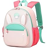 Bunny Toddler Kids Backpack for Girls Preschool Kindergarten Backpack School Bag for Children Pink