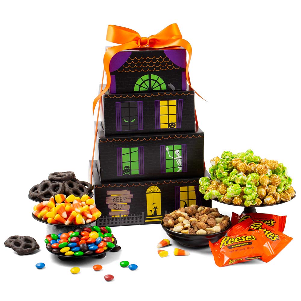 Haunted House Halloween Gift Tower Halloween Gifts of