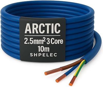 SHPELEC Arctic Grade Blue Flex Cable Heavy-Duty 3183A 1.5/2.5 mm² 10m