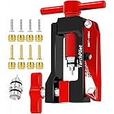 Bike Hydraulic Hose Cutter, Needle Driver & 8pcs Brass Olives Kit - Clean Cuts & Secure Connections,All-in-One Solution for L