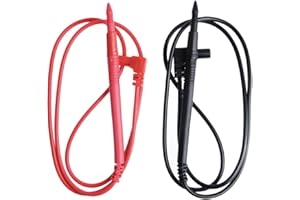 90cm/35" Long Digital Laboratory Multimeter Voltmeter Test Lead Probe Wire Cable Banana Plug 1000V 20A Gold-Plated Probe Volt