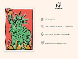Nationcog Statue of Liberty Illustration