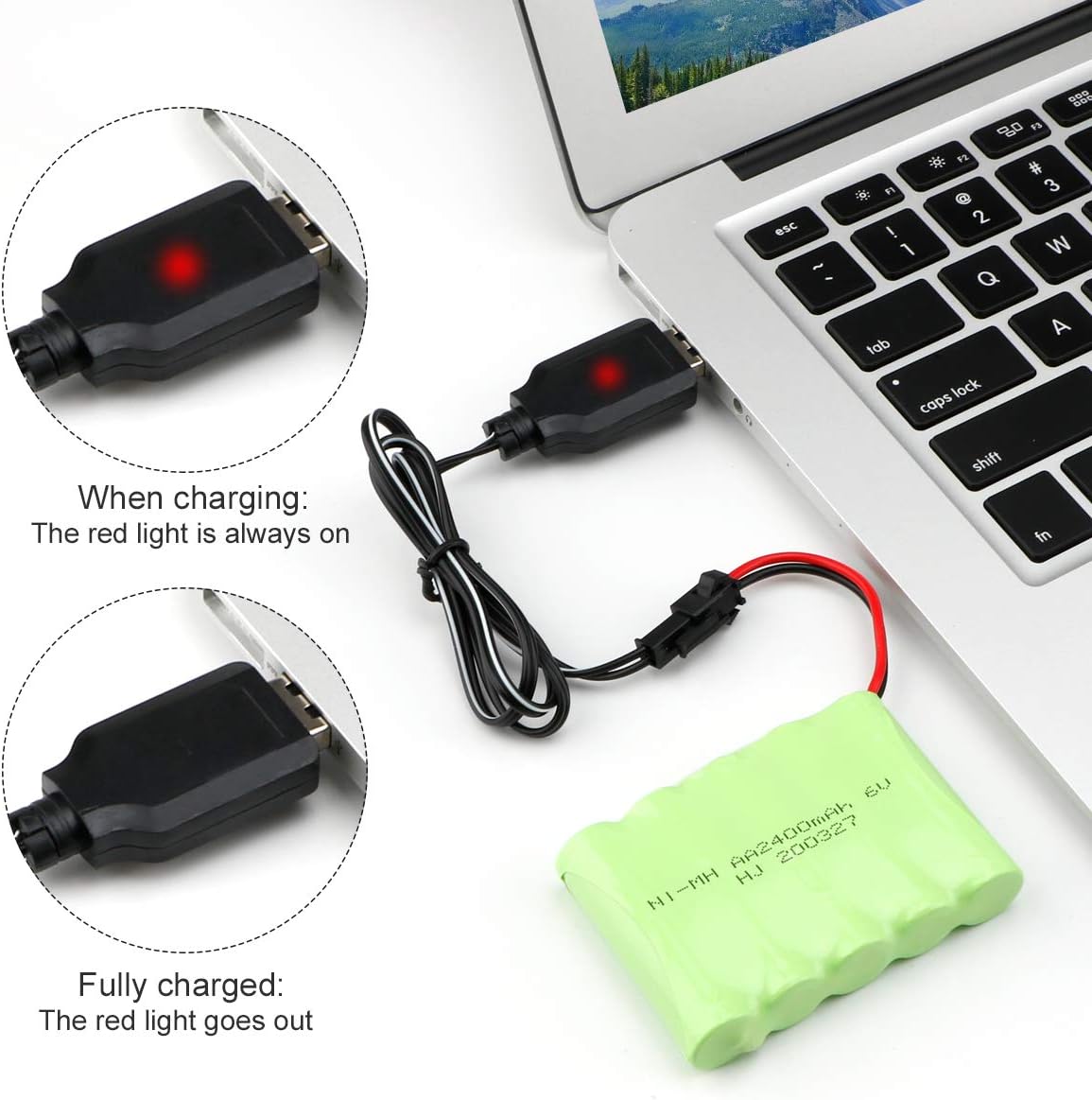 Empfängerakku 6 V 6V NiMH Akku 2400mAh – Wiederaufladbare AA RC Batterie Mit SM 2P Stecker Von EFASO AAA Akku Mit Ladegerät