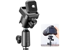 ULANZI TH02 Uka Inverted Ball Head Quick Release Metal Ball Head Camera Mount Uka 360° Rotating with Quick Release Plate, 2.5kg/5.5lb Load for Tripod, Monopod, DSLR, Camera