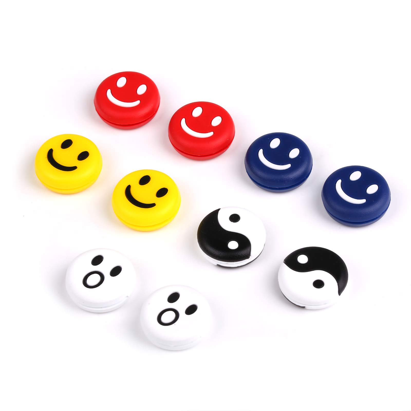 Andux 10 Pieces Squash Tennis Racket Anti-Vibration and Shock Silicone Tennis String Shock Damping BZQ-01