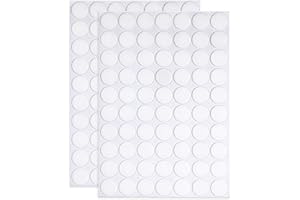 JANYUN 140 Pieces Double Sided Sticky Dots Stickers - Removable Round Putty Clear Tack No Trace Super Waterproof Small Stickers for Festival Decoration
