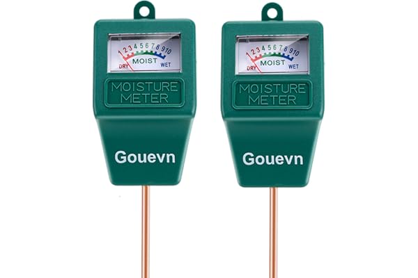 Gouevn 2pack Soil Moisture Meter, Hygrometer Soil Plant Water Meter, Plant Moisture Meter Indoor & Outdoor for Potted Plants,