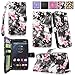 Motorola Droid Turbo / XT1254 Case - Cellularvilla Pu Leather Wallet Card Flip Open Pocket Case Cover Pouch for Motorola Droid Turbo / XT1254 (Black Pink Flower)