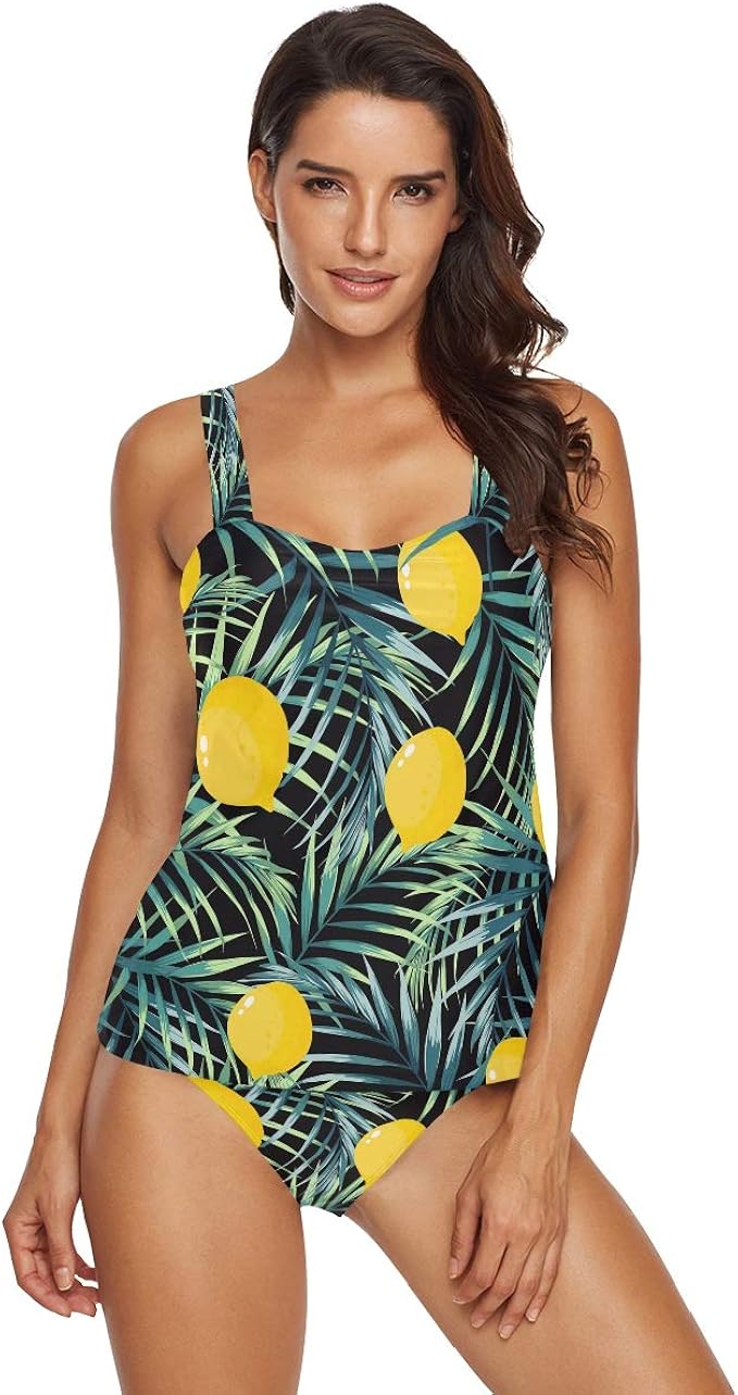 green palm leaf bikini