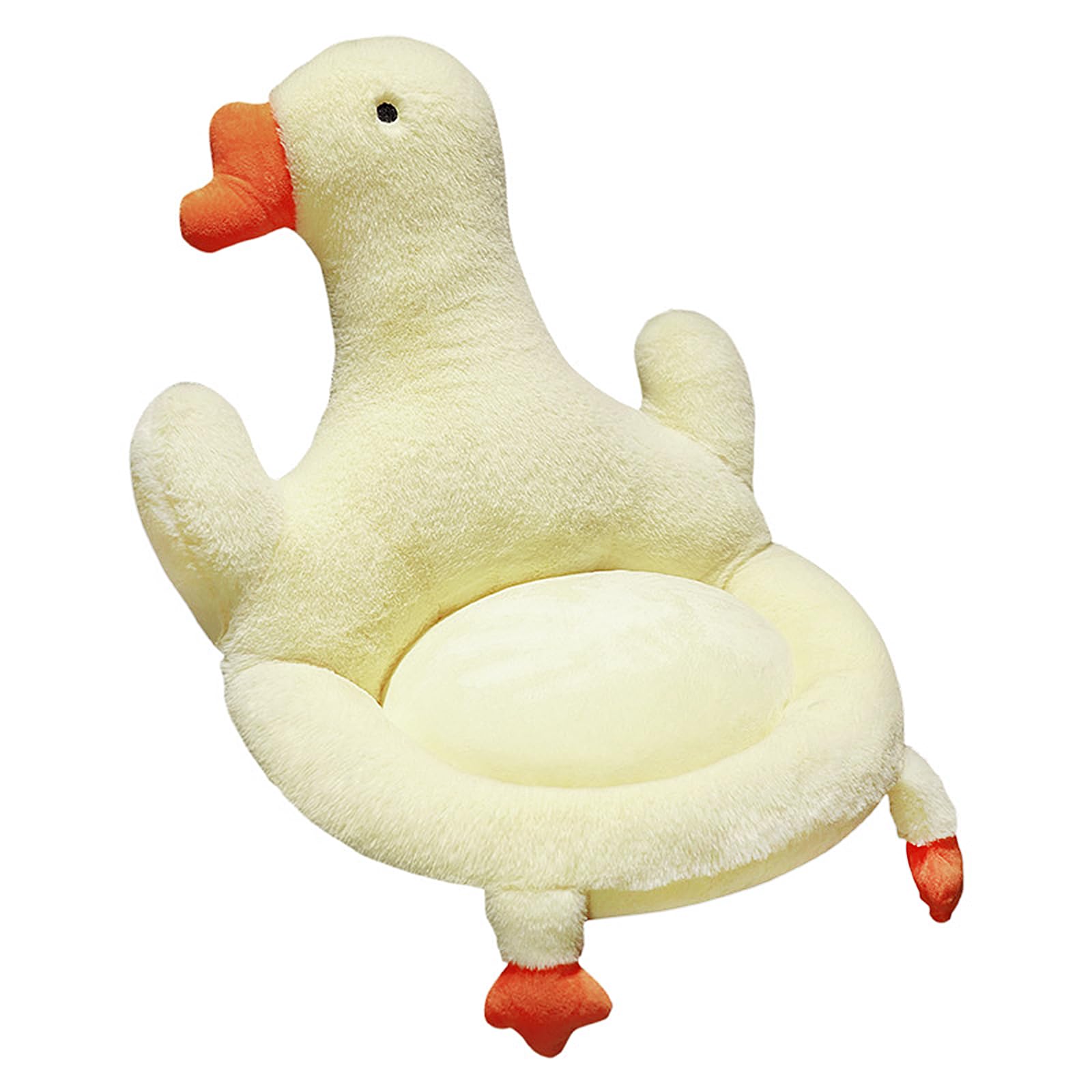 FakeFace Cute Goose Soft Plush Seat Cushion Warm Comfortable Non Slip Chair Cushion Seat Pad for Office Car Bedroom Sofa Floor Novelty Gift Home Decoration