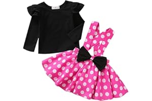 AOTY Baby Toddler Girl Polka Dots Fancy Dress Up Costume Birthday Party Tulle Dresses with Polka Dot Headband