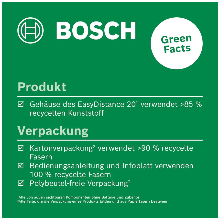 Bosch Laser-Entfernungsmesser EasyDistance 20 (einfache und präzise Messung bis 20 m, Hosentaschenformat, EIN-Tasten-Steuerung, in E-Commerce-Karton) 3