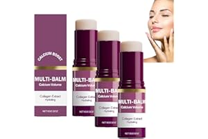 Calcium Multi Collagen Moisturizing Stick - Hydrating & Firming Balm for Eyes Lips Neck, Anti-Aging Face Balm, Skin Barrier R