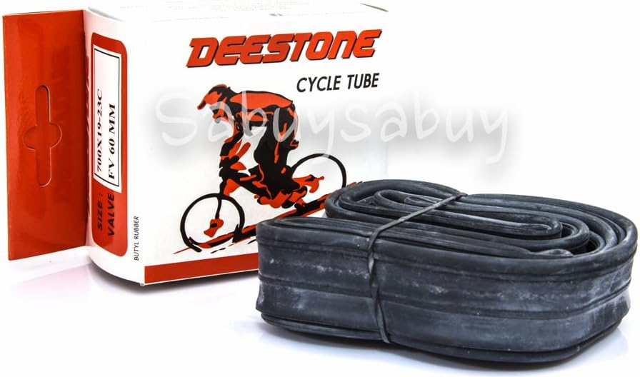Deestone Cycle Tube 700x19-23c Road Bike Inner Tube, Fully Thread presta, Standard 60mm (Pack of 6)