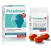 Petadolex 75mg Butterbur Extract, 60 Capsules | 1-month supply; patented PA-Free butterbur root extract in gelatin capsules; gluten-free